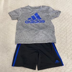 Adidas boys size 5 set, some pulls on the shorts.